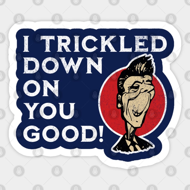 Ronald Reagan Satire Anti Policy Political Commentary Art Sticker by Yesteeyear